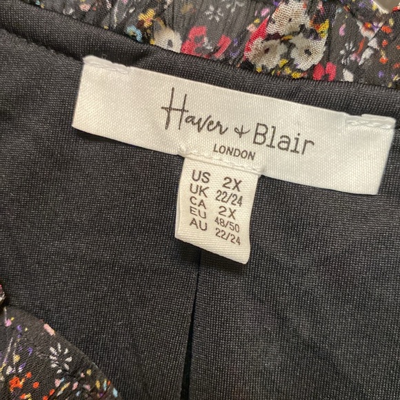 Haver + Blair women’s size 2X lined blouse EUC - Picture 4 of 7